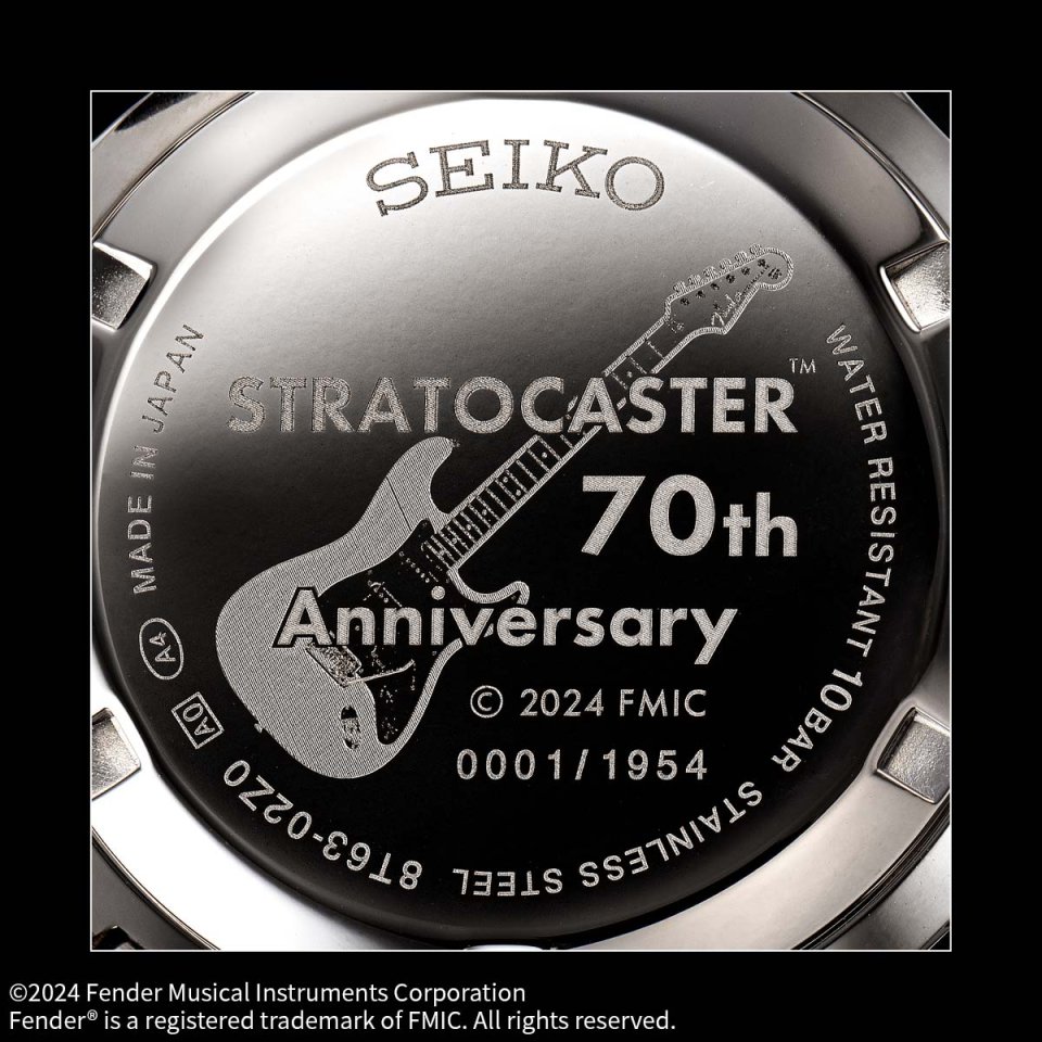 セイコー製限定ウォッチで記念する「フェンダー ストラトキャスター70