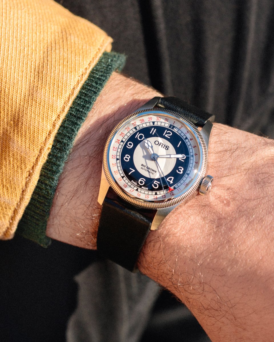 オリス新作「ビッグクラウンポインターデイト ブルズアイ」～オリスの