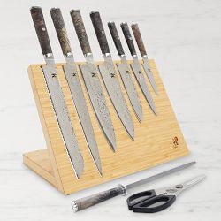 Miyabi Black Magnetic Easel Knife Block, 10-Pc Set | Williams Sonoma