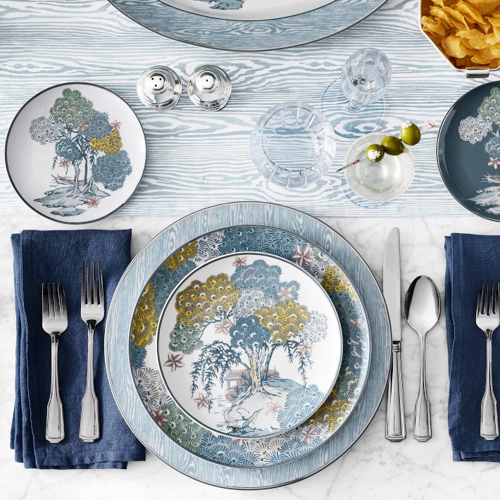 Scalamandré Sea of Trees Salad Plates Set | Williams Sonoma