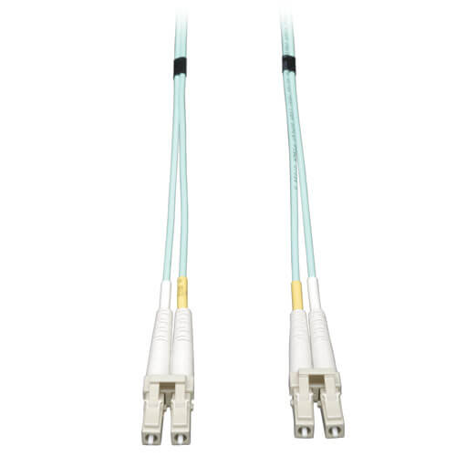 10Gb Duplex Multimode OM3 Fiber Patch Cable, LC/LC, Aqua, 5M | Eaton