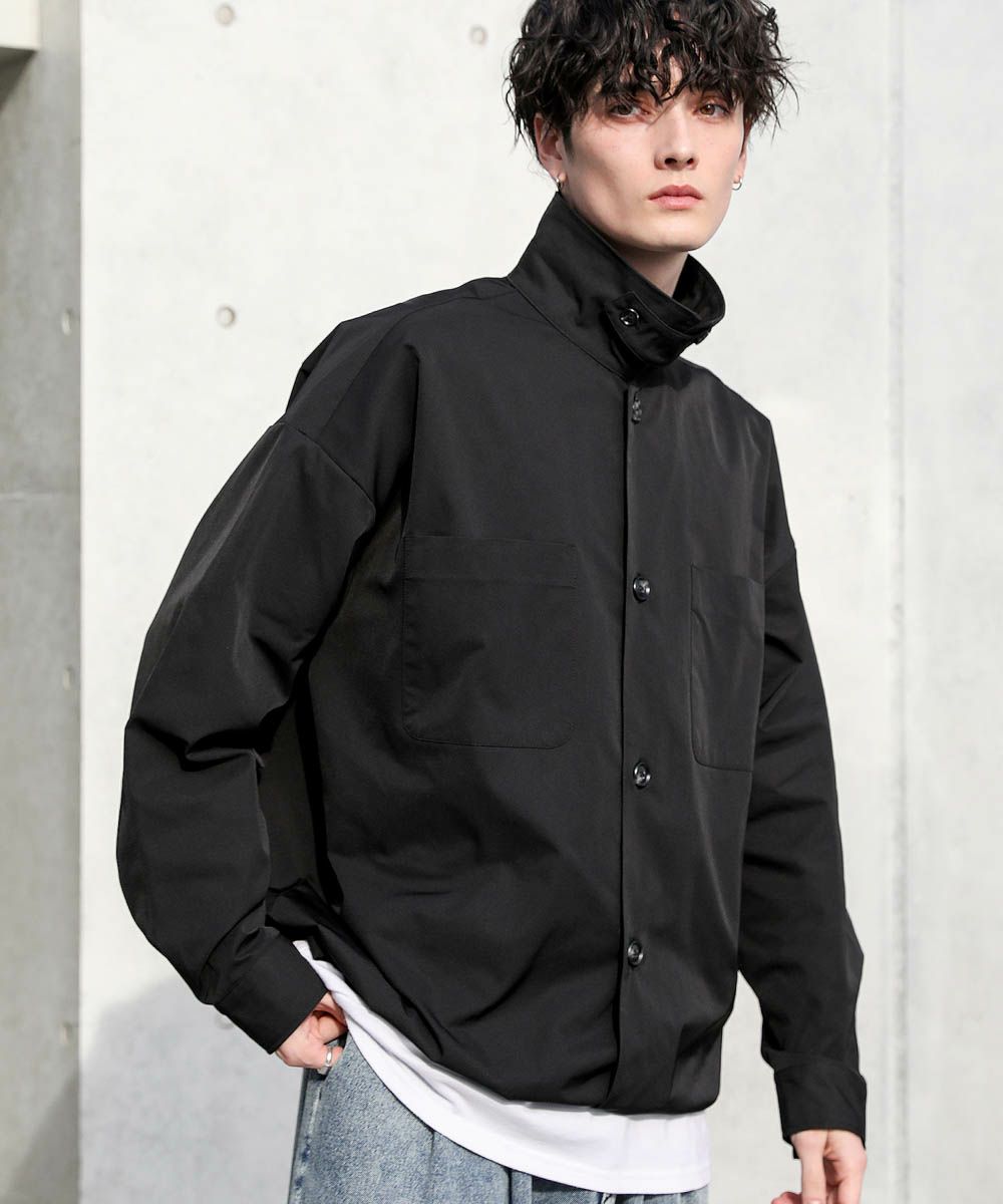 2wayハイネック仕様ダブルポケットシャツジャケット | ASTRONOMY