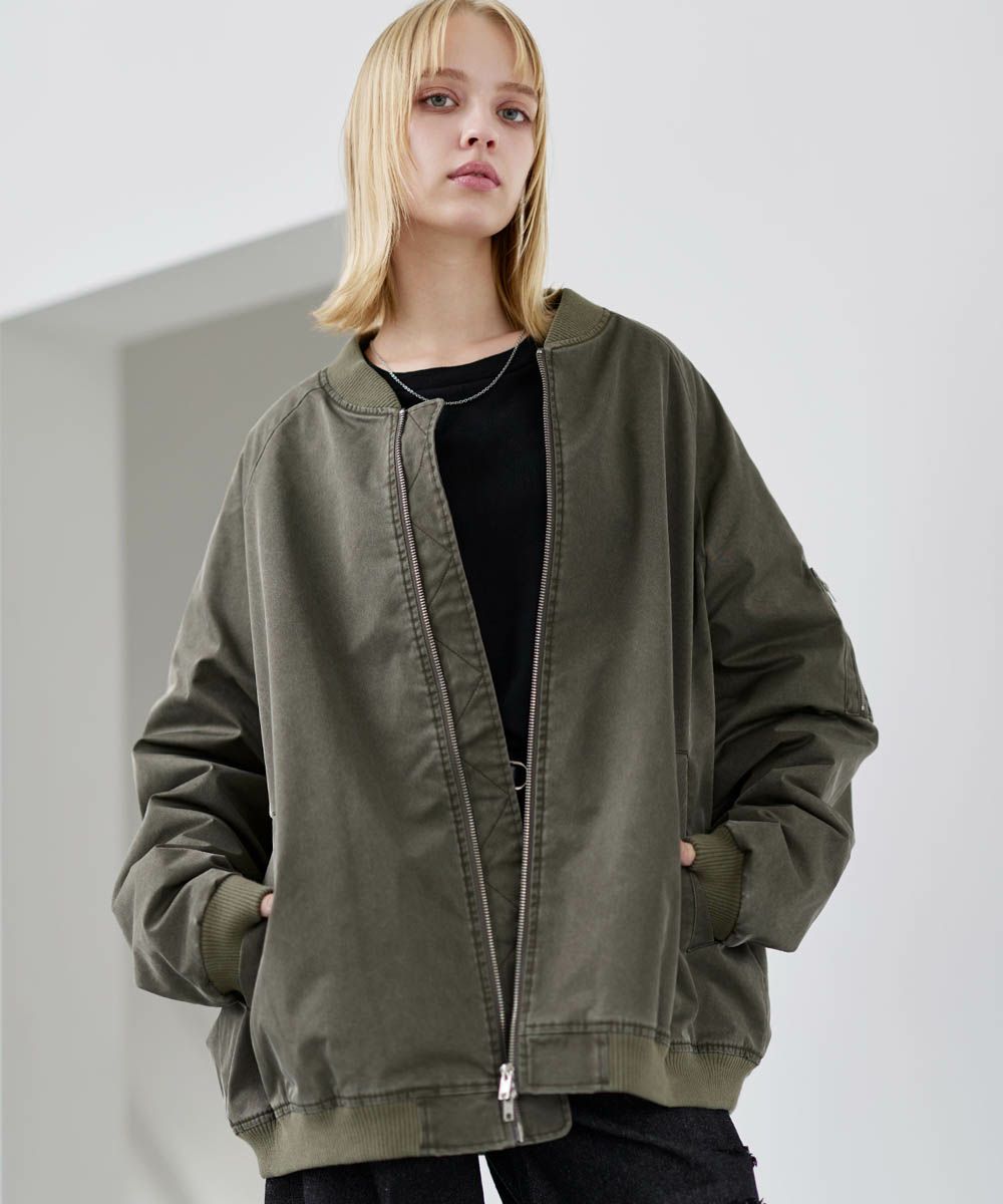 ヴィンテージ加工ビッグMA-1ボンバージャケット | ASTRONOMY