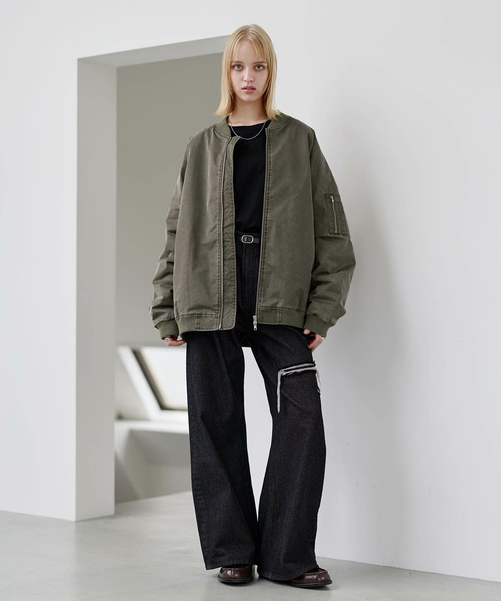 ヴィンテージ加工ビッグMA-1ボンバージャケット | ASTRONOMY