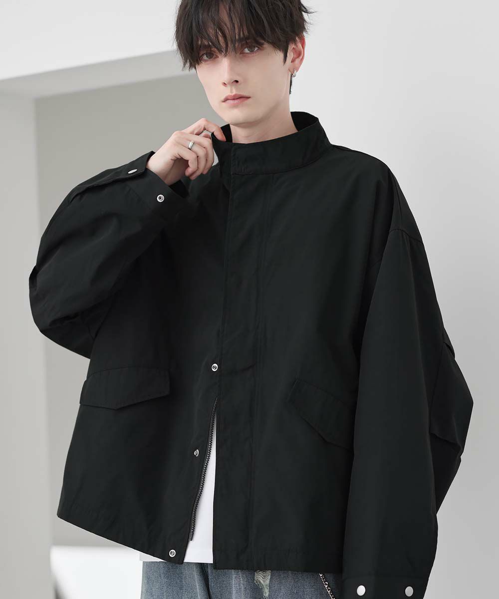 ビッグシルエットドロップショルダーショートモッズブルゾンM-65