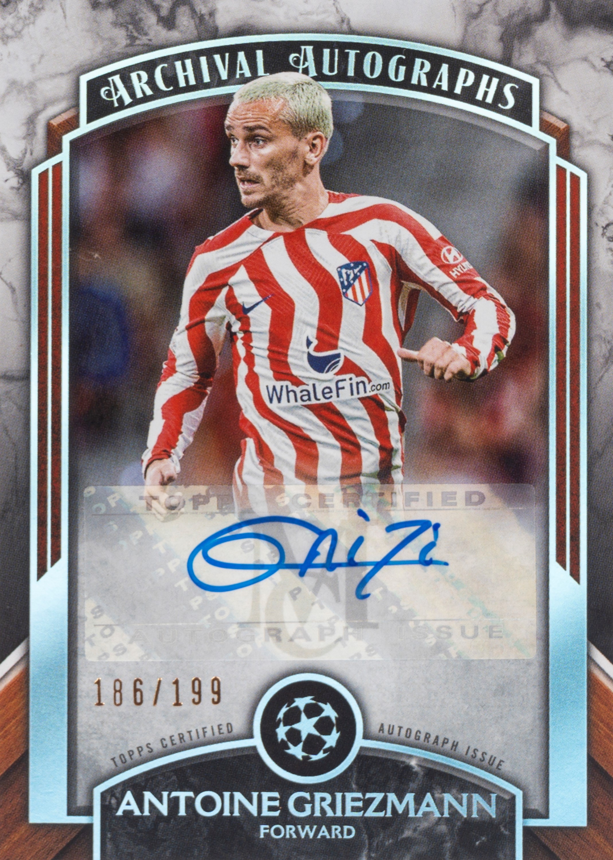Antoine Griezman – Card autografata – Atletico Madrid – Topps