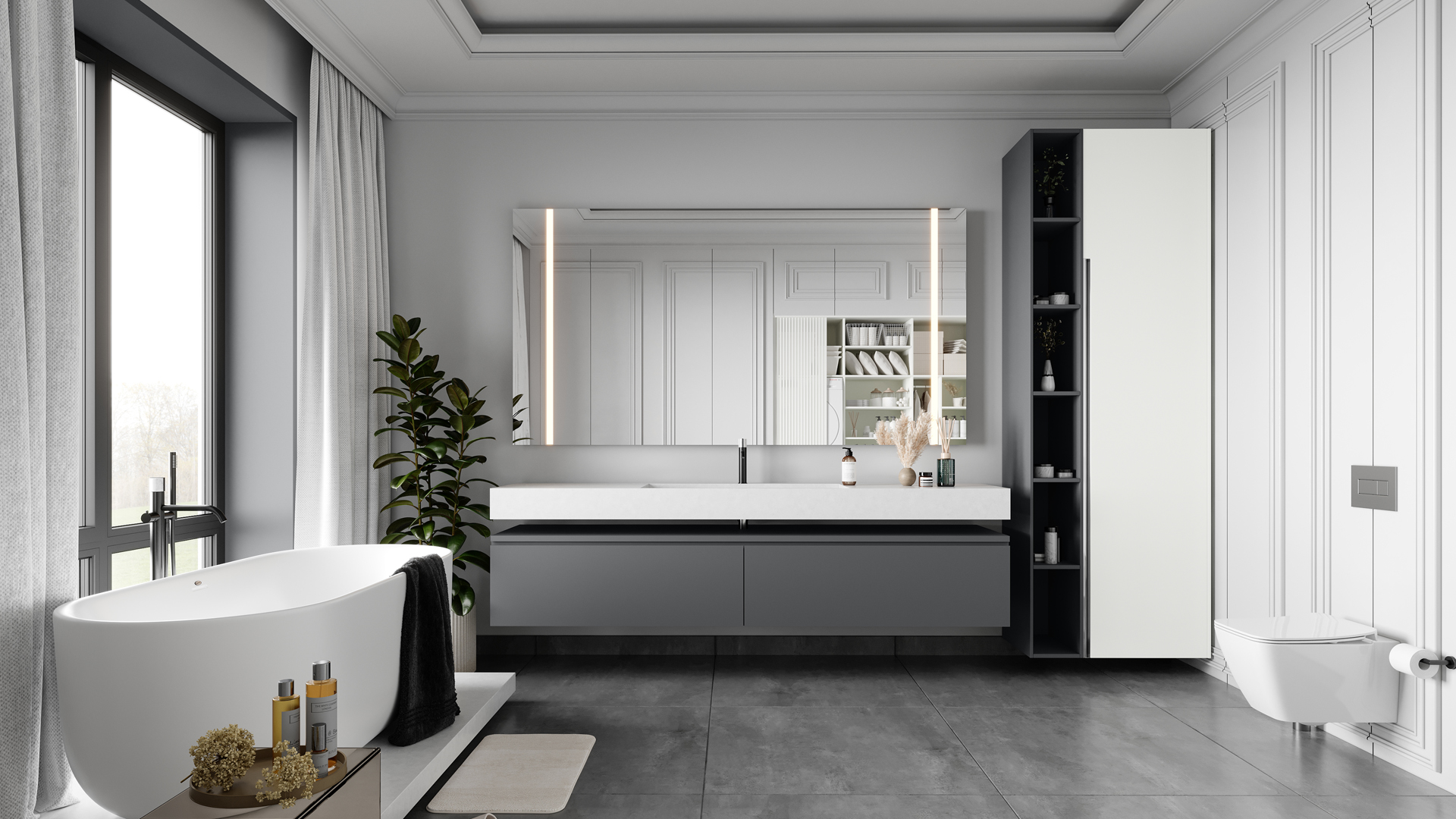 Lüks Akrilik Mat Beyaz Kapak Panel | Yıldız Entegre