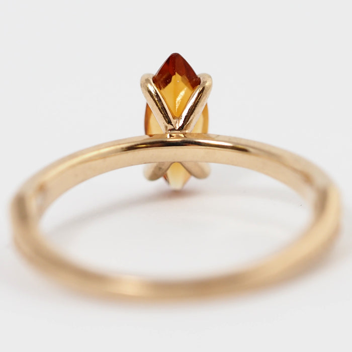 agete アガット K10イエローゴールド カラーストーン ピンキー リング