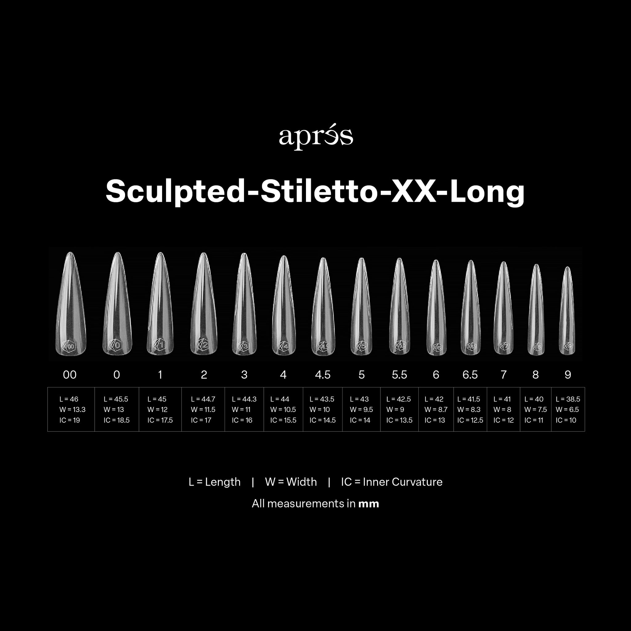 Gel-X® スカルプテッド スティレット XXL (210pcs) – Aprés Nail - Japan