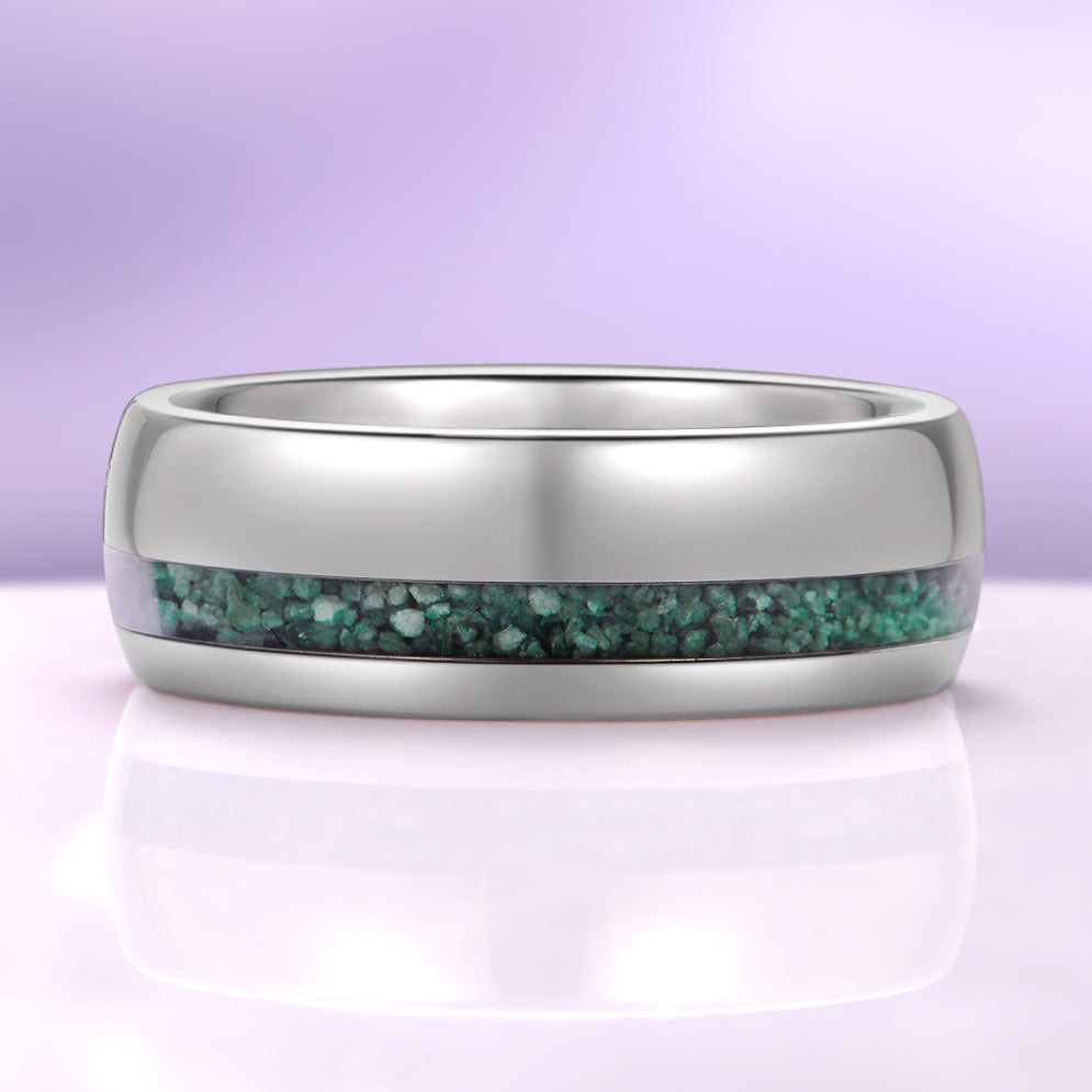 Kite Green Moss Agate His and Hers Ring Set | Nature-Inspired
