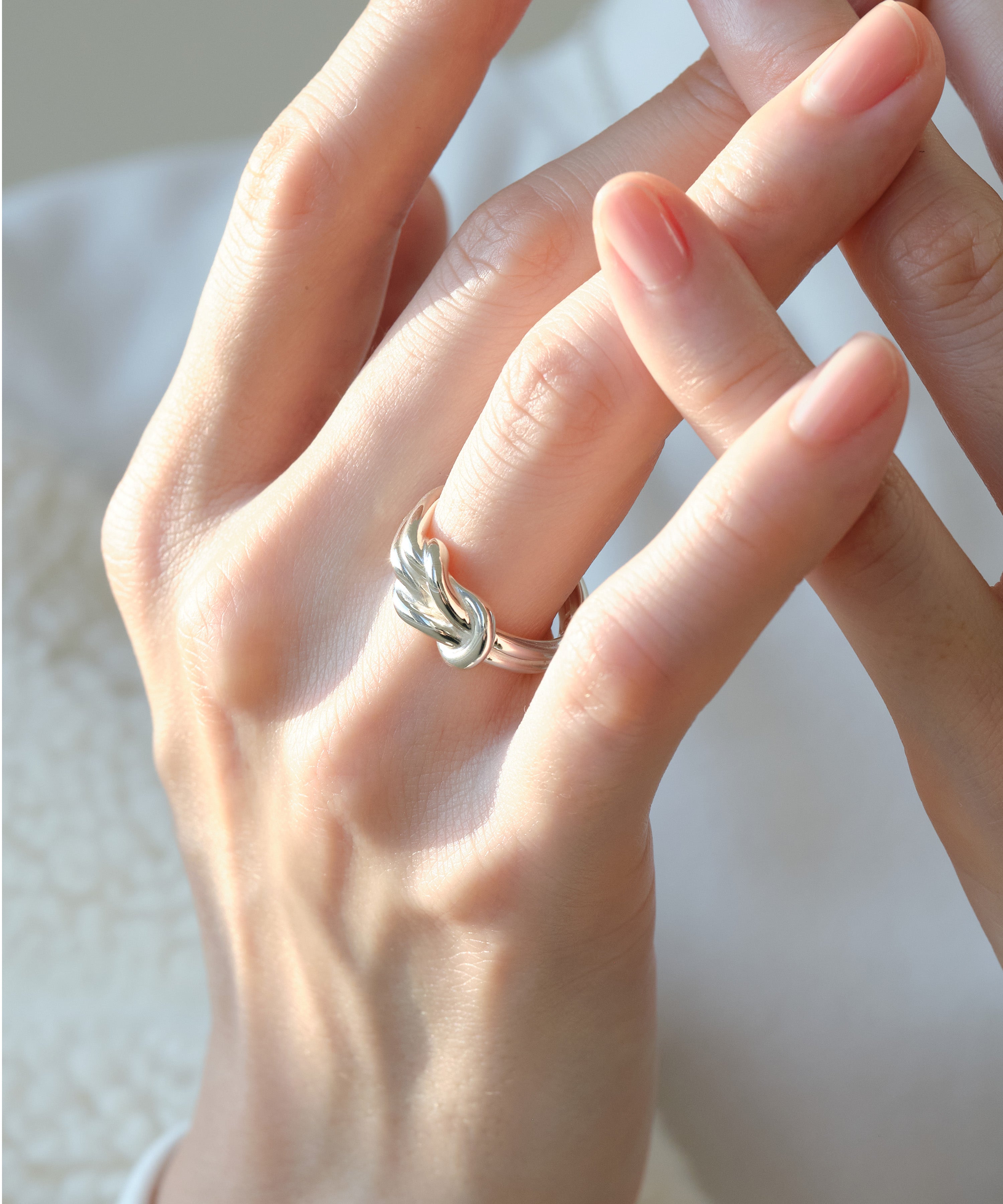 シルバー リング ノットモチーフ sv925 – AQUA SILVER