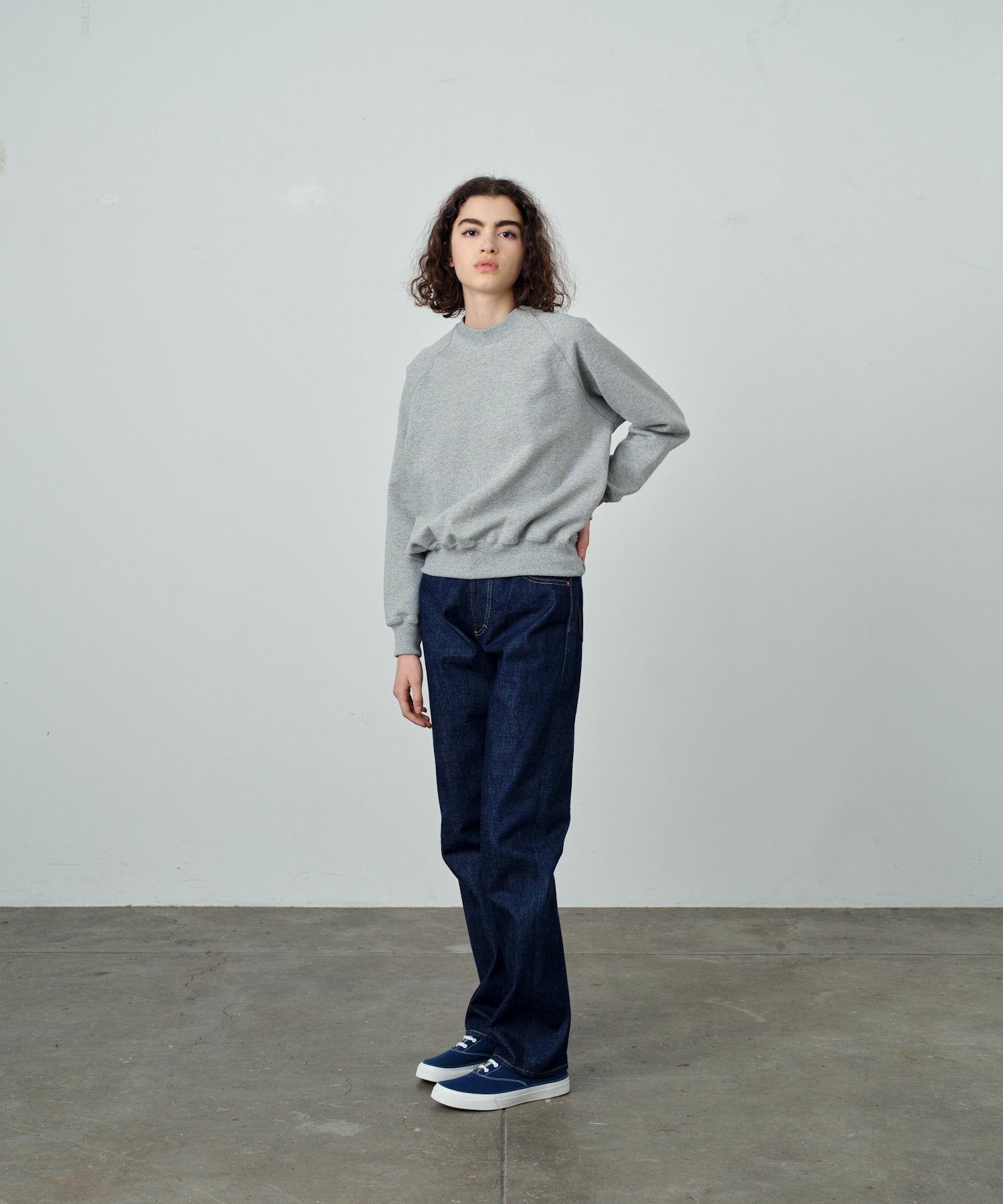 25FW 】ANATOMICA SWEAT RAGLAN CREW NECK / GREY – A'r11551 FUKUOKA