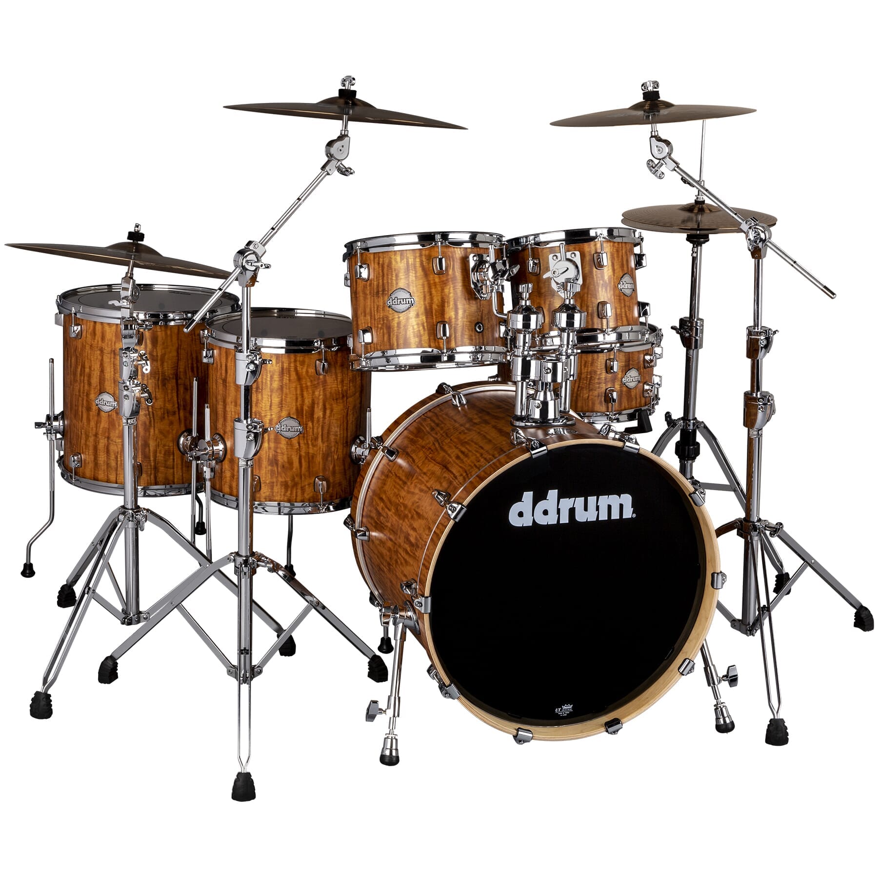 DOMINION BIRCH 6PC SHELL PACK SATIN BUBINGA WRAP | ddrum