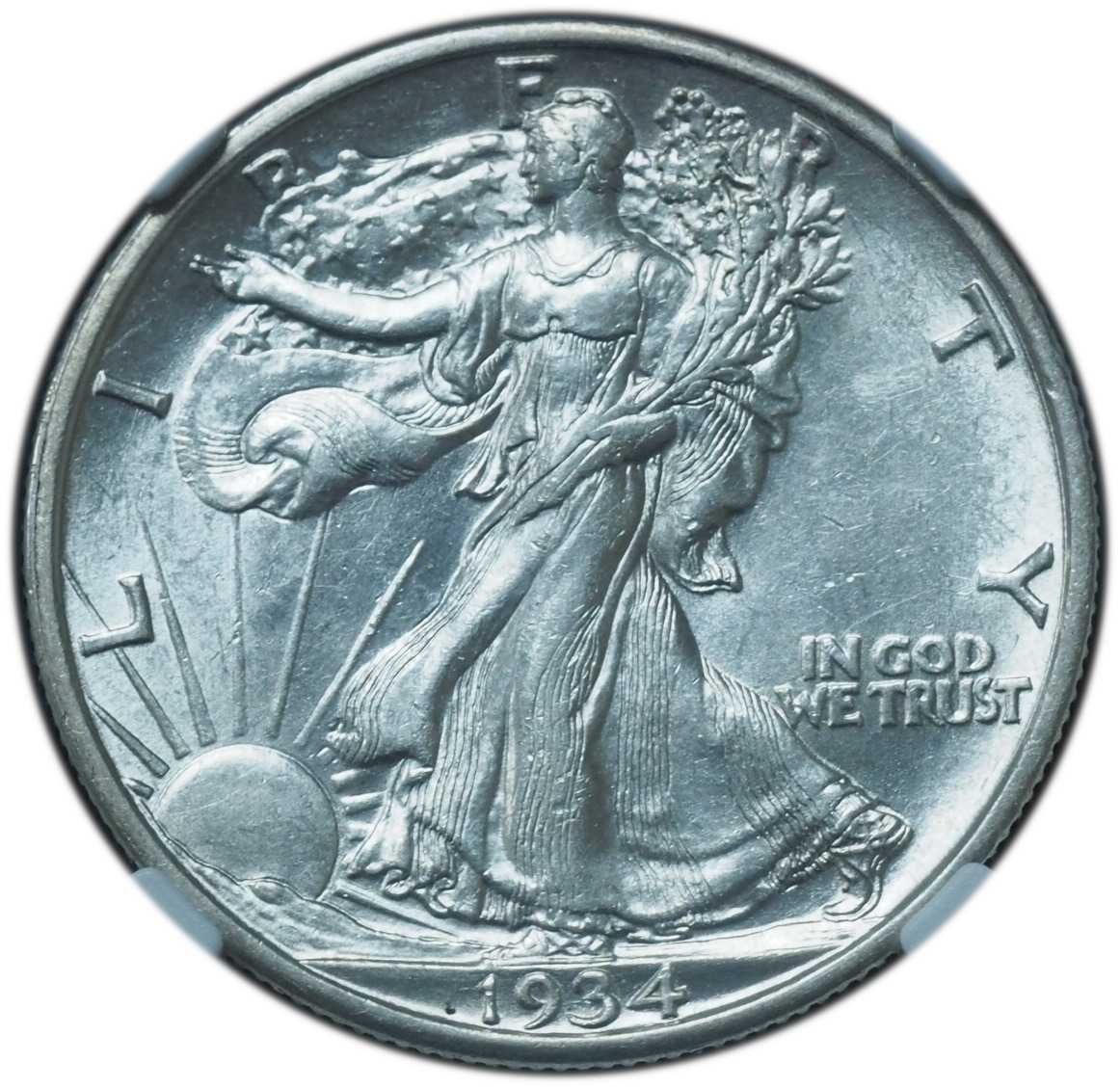 Buy 1934-S Walking Liberty Half Dollar AU58 NGC Online | Arnold