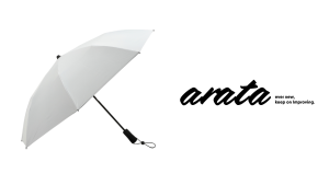 新製品「arata AU-08 / WHITE」トレッキングアンブレラ発売のお知らせ