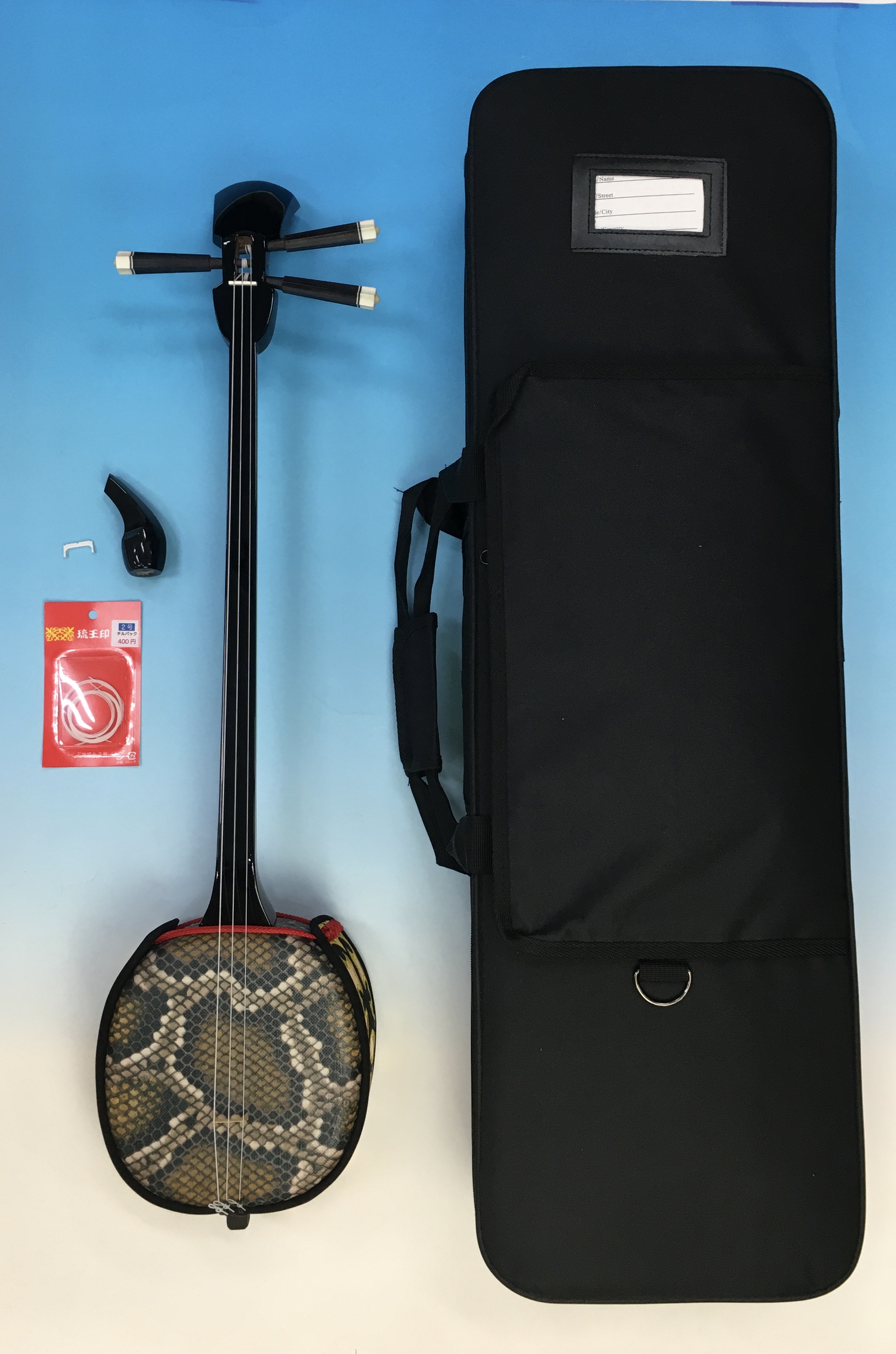 人工皮三線セミハードケースセット – 池武当新垣三線店