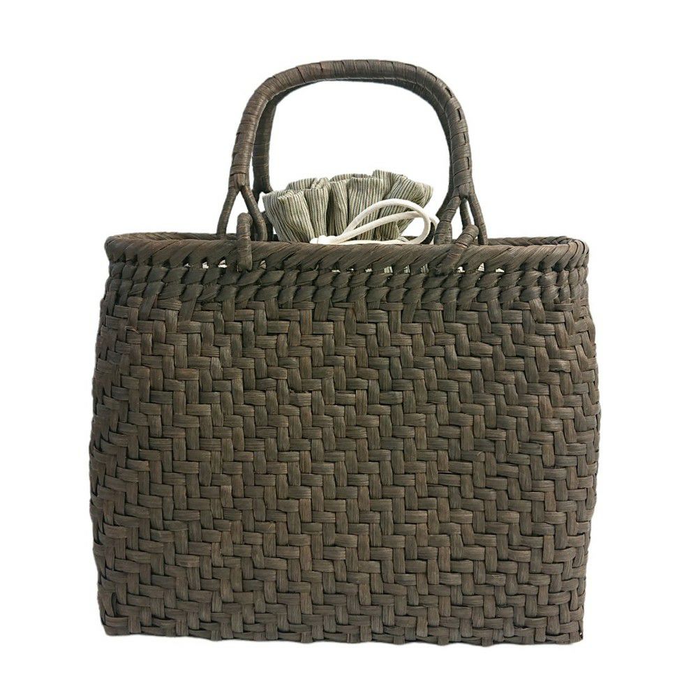 山葡萄かごバッグ K3808B 巾着袋付き 山ぶどう やまぶどう 手作り さん