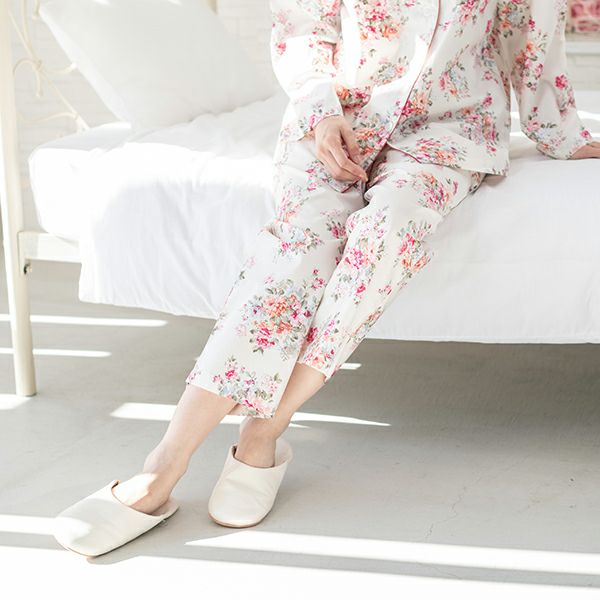 mila schon】ミラ・ショーン サテン 花柄プリントレディース パジャマ