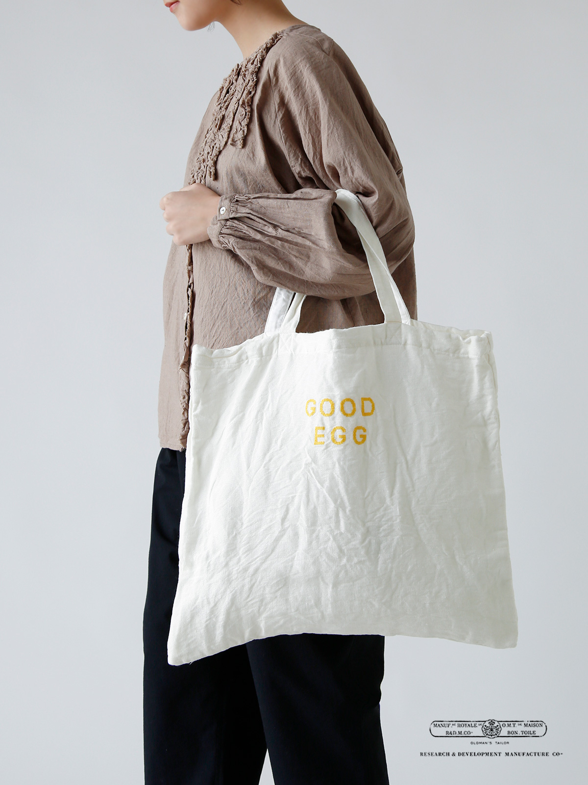 R & D.M.Co- オールドマンズテーラー リネン トート バッグ “TOTE BAG