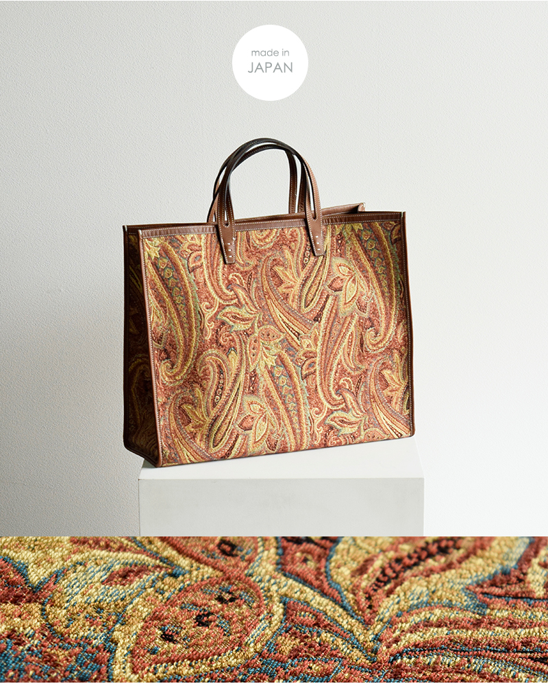 A VACATION ア ヴァケーション カウレザー ハンドル スクエア トート