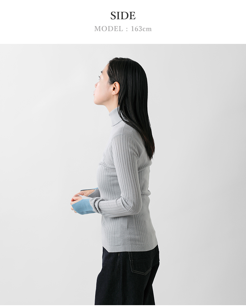 CINOH チノ メリノウール タートルネック ニット プルオーバー