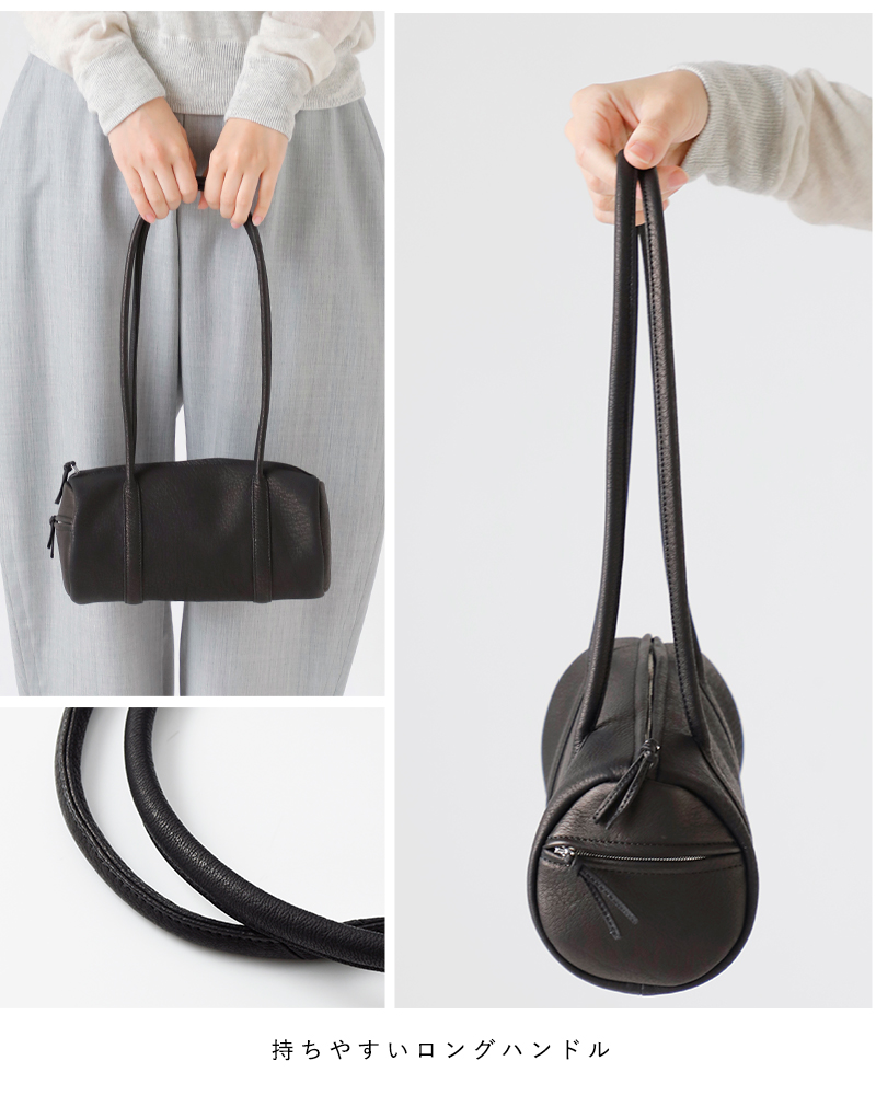 Aeta アエタ DA102 CYLINDER BOSTON Long handle ディアレザー