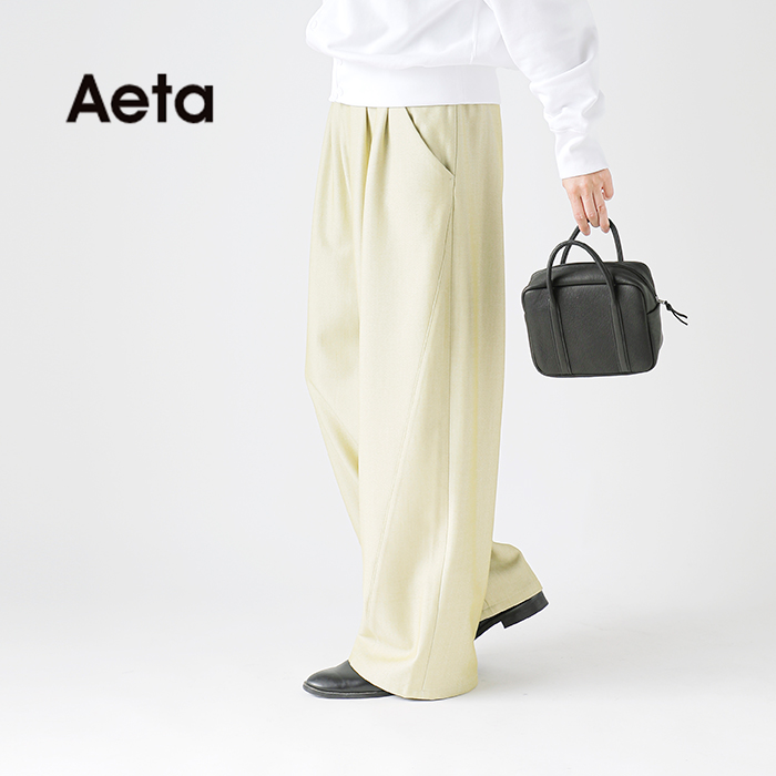 Aeta アエタ DA104 SQUARE BOSTON MINI ディアレザー スクエア