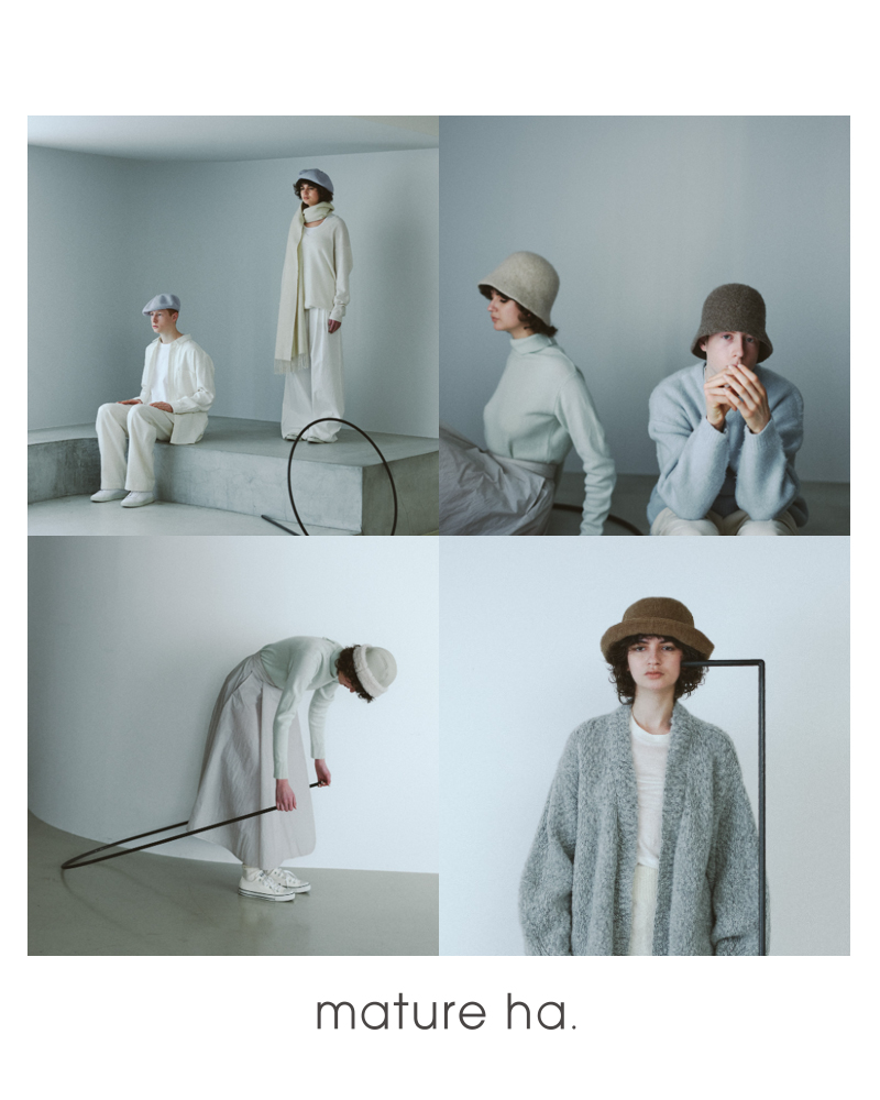 mature ha. マチュアーハ エコ パディッド キャップ “eco padded cap