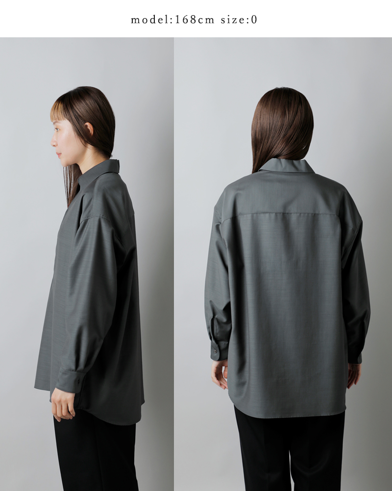 graphpaper グラフペーパー ウール スキッパー シャツ “Wool Cupro