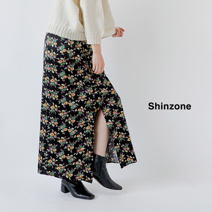 60%OFF】Shinzone シンゾーン フラワー ブーケプリント サテン