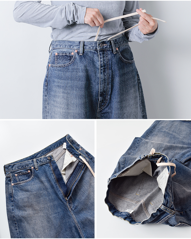 40%OFF】RHODOLIRION ロドリリオン 5ポケット サルエル デニム パンツ