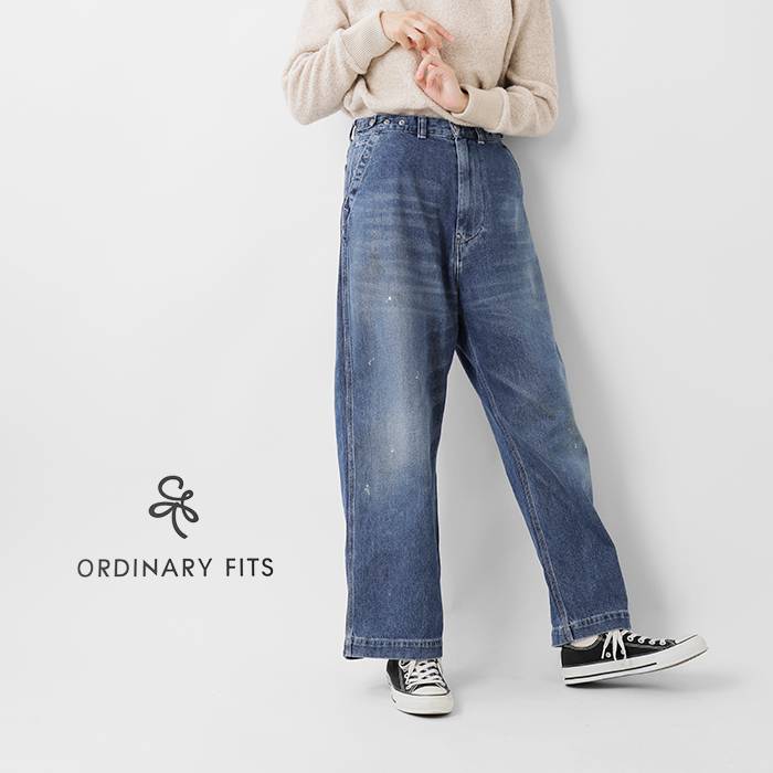 ordinaryfits オーディナリーフィッツ コットン ワイド デニム パンツ