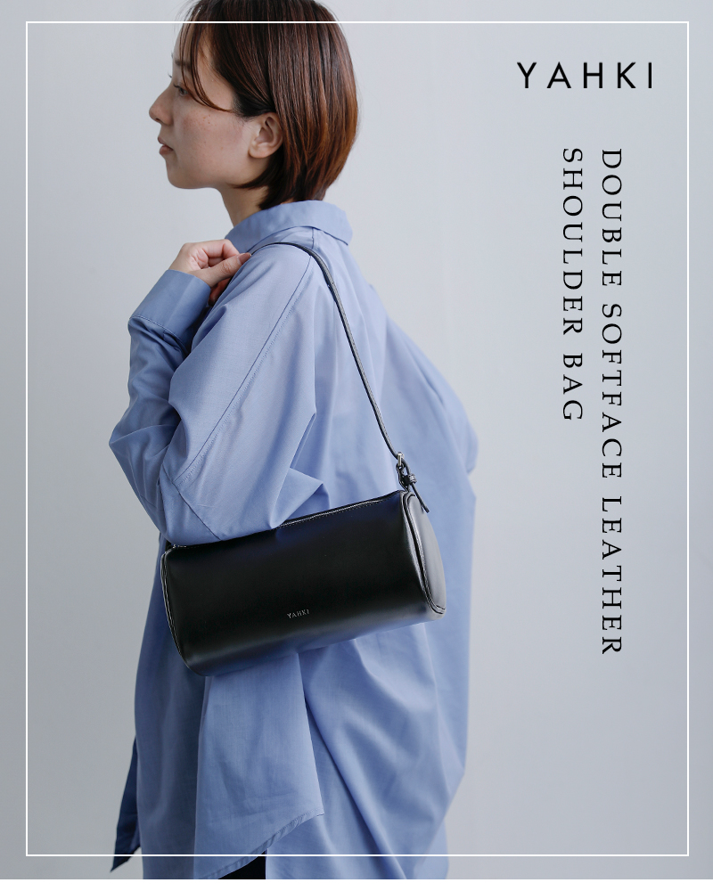 YAHKI ヤーキ ソフトダブルフェイスレザー ハンドバッグ yh-788