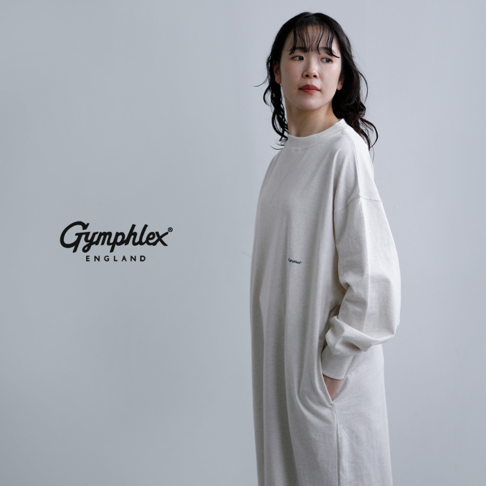 Gymphlex ジムフレックス コットン天竺 ワイド クルーネック
