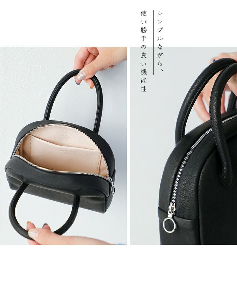 Aeta アエタ ディアレザー ボストンバッグ ミニ “DEER” da24-mt ユニ