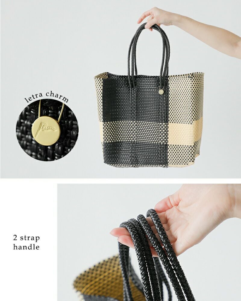 Letra レトラ メルカドバッグ ロングハンドル Mサイズ “CROSS LINE