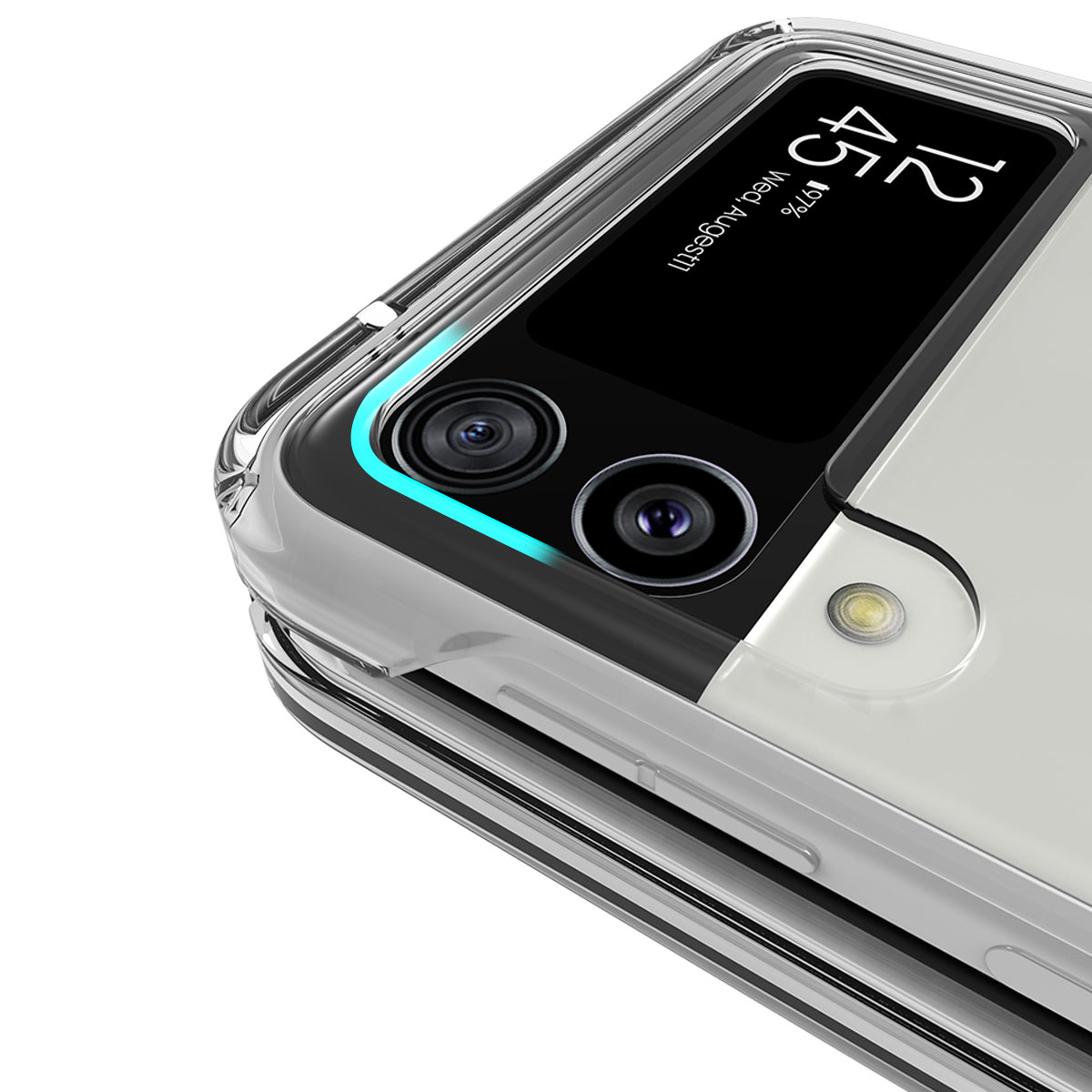 Galaxy Z Flip3 5G ケース】NUKIN 360 クリア ギャラクシー ゼット