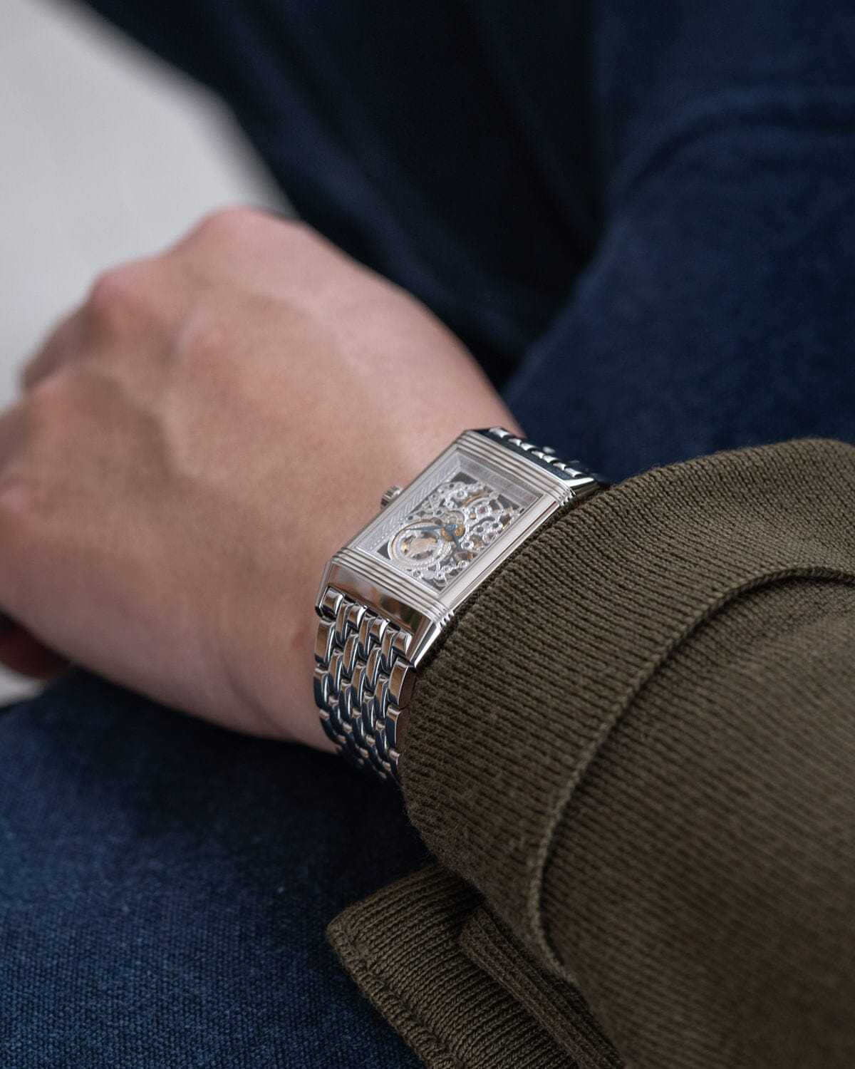 ジャガー・ルクルト レベルソ 270.6.49 プラチナNo.1 箱保証書付き