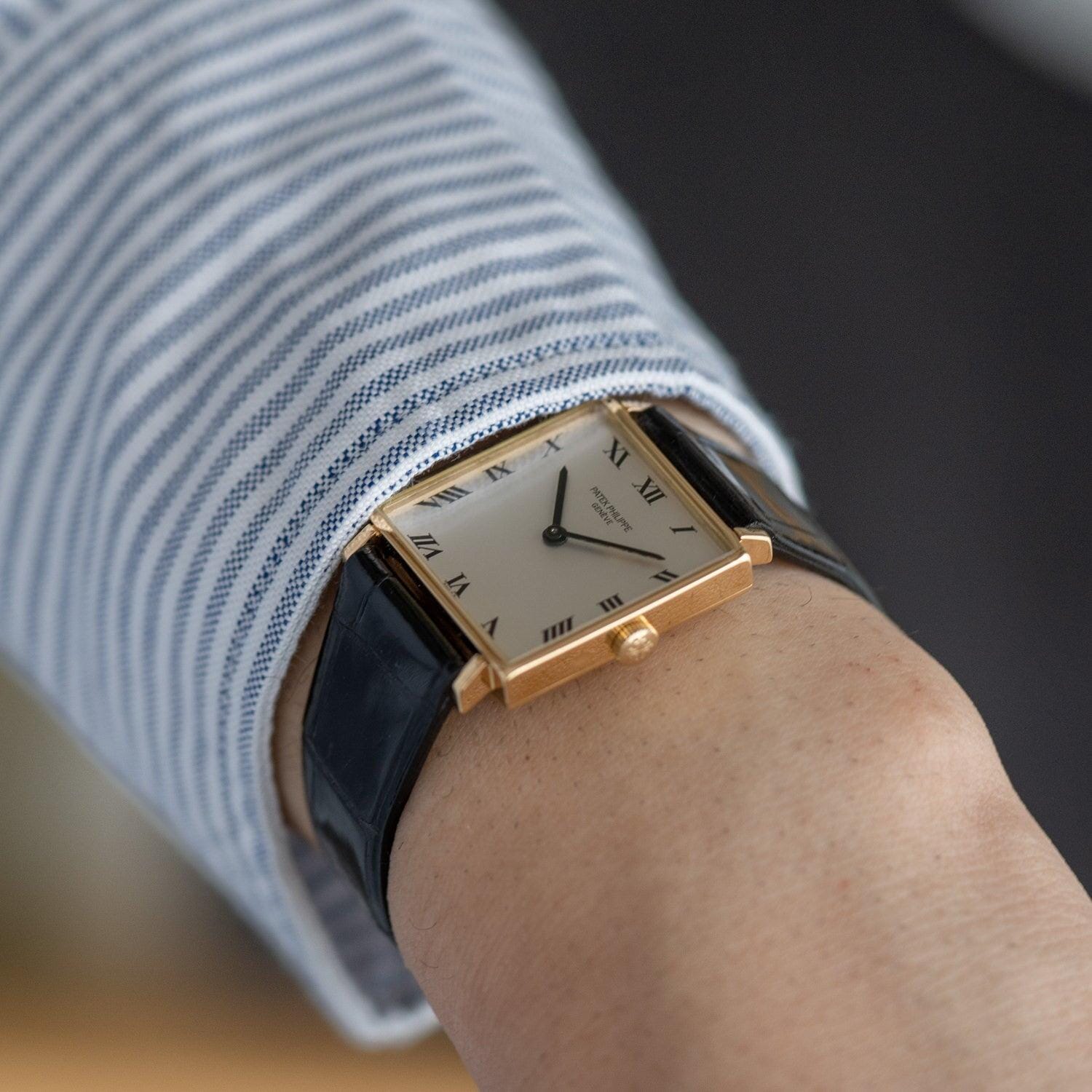 パテック フィリップ スクエア 3430 YG ローマンダイアル 保証書付き