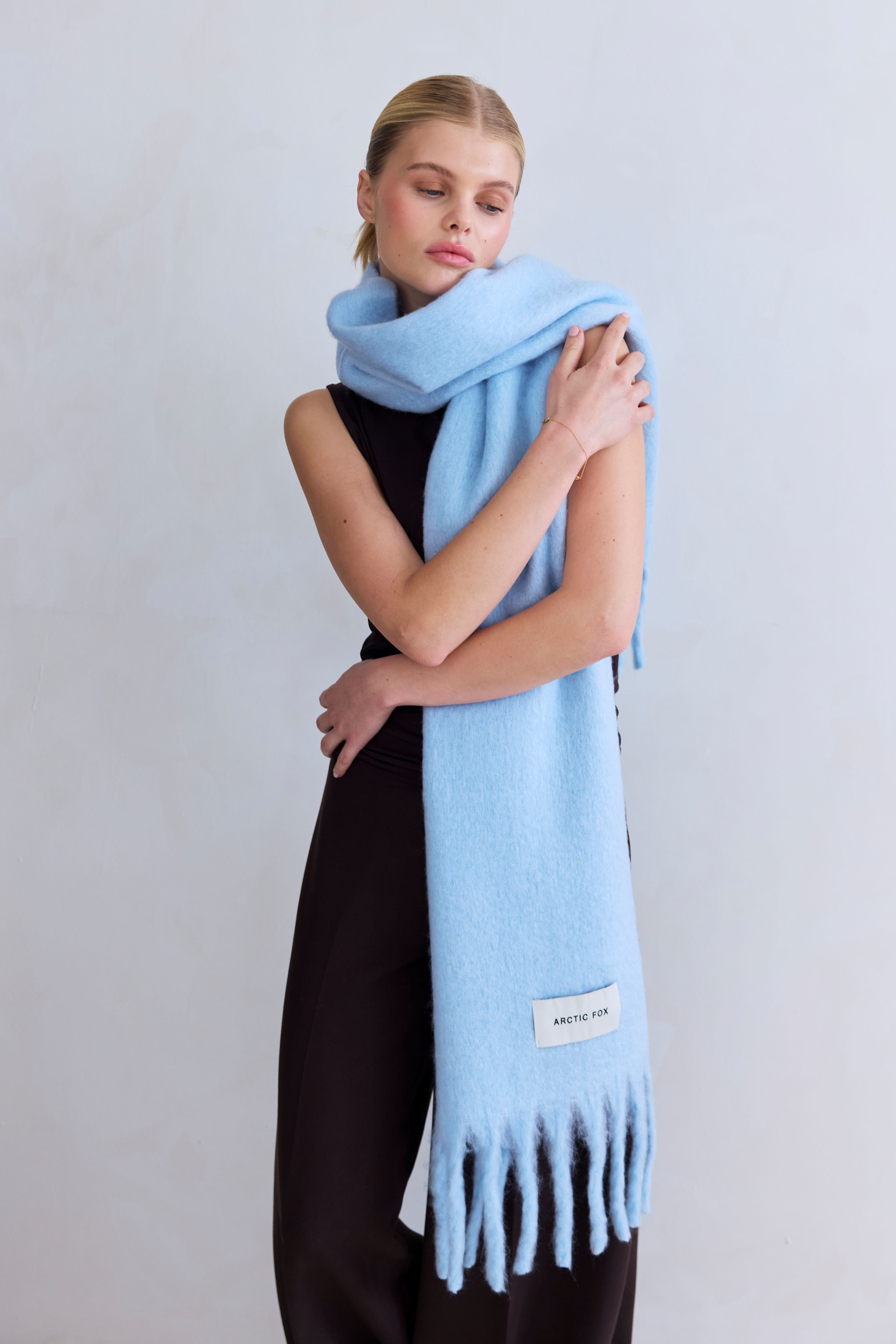 The 100% Recycled Stockholm Scarf - Arctic Fox & Co. - Glacier Blue