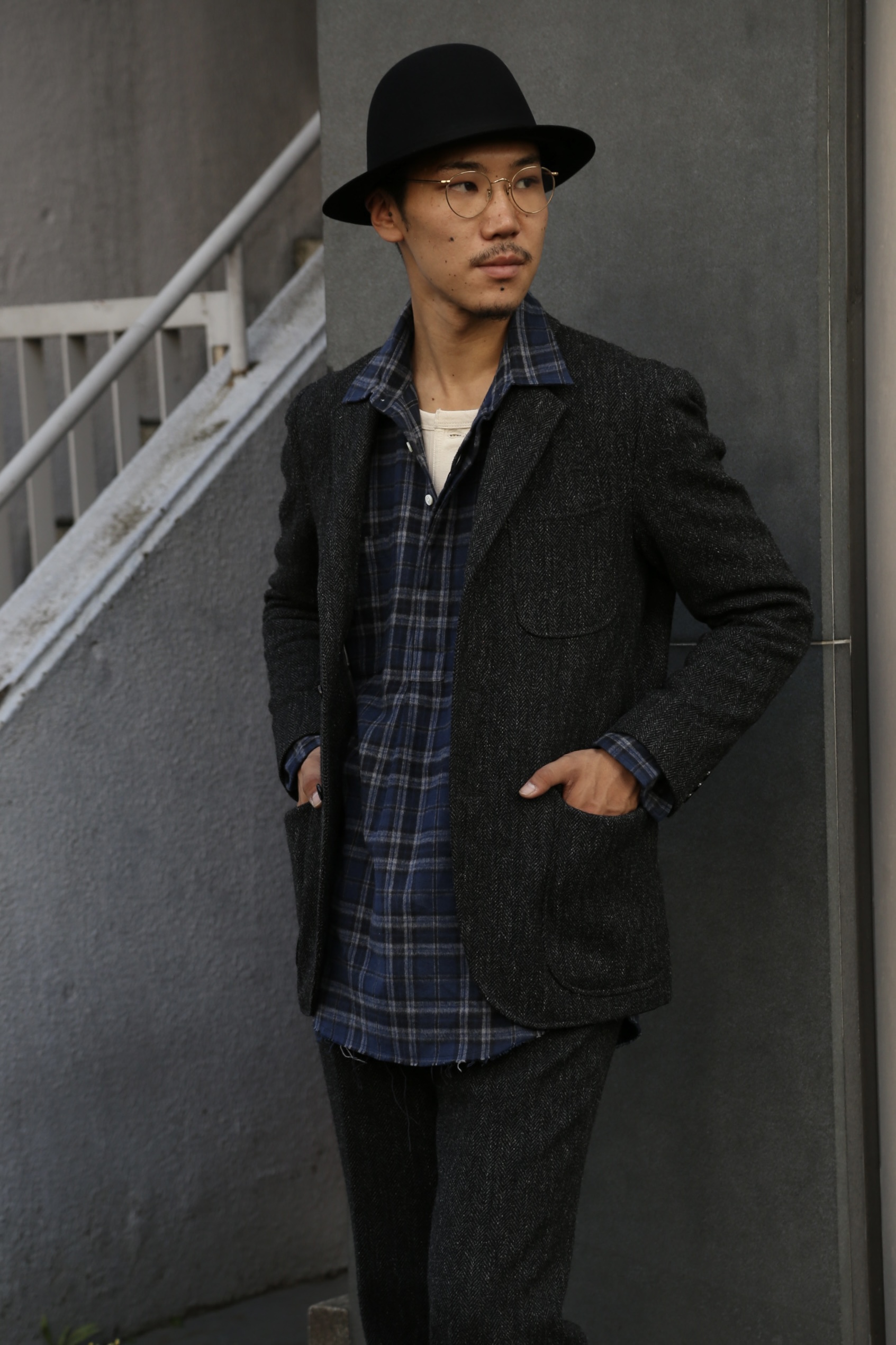 23AW KENNETH FIELD 「ゆったりしたコットネルシャツ」 ”ROOMY SHIRTS