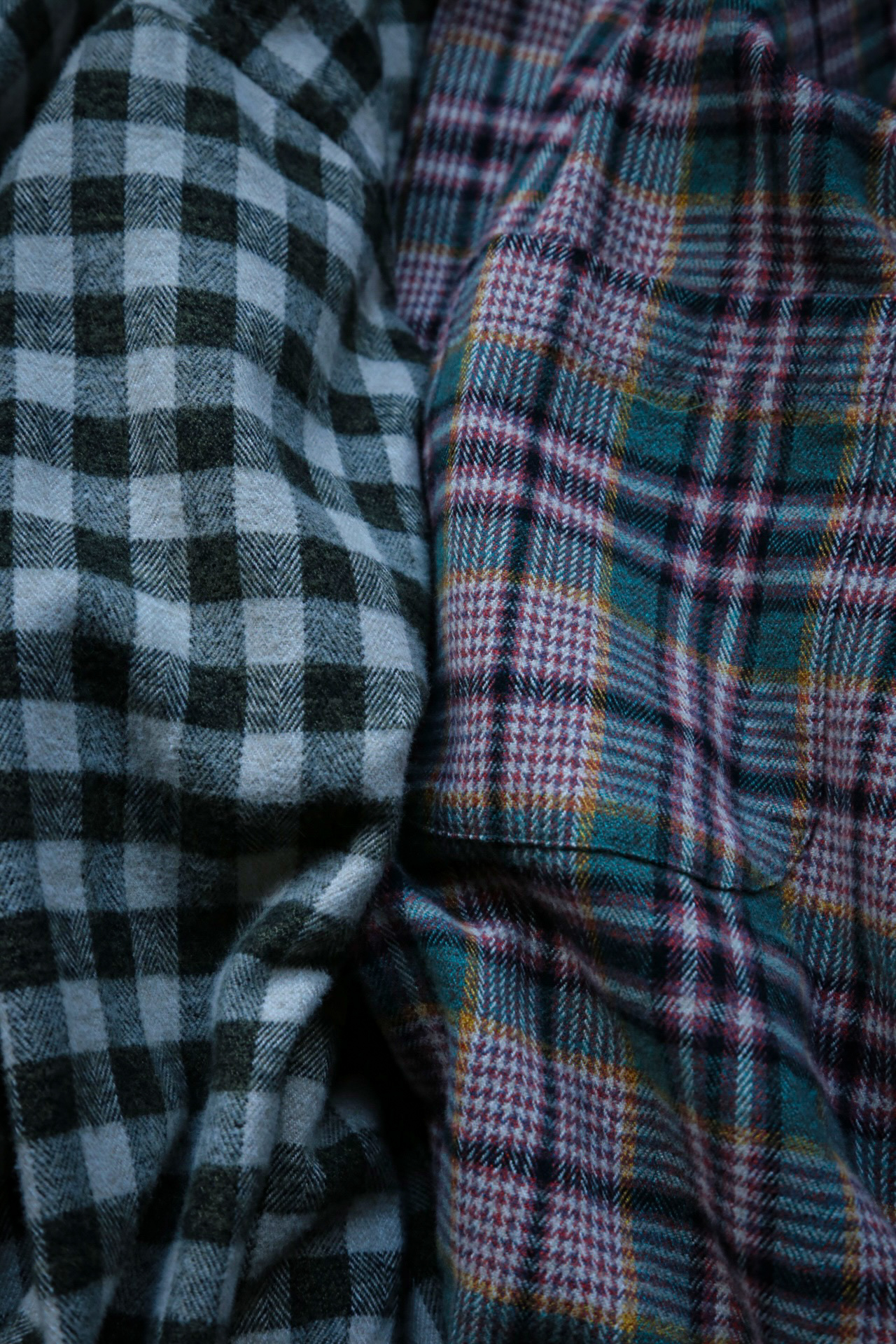 KENNETH FIELD 24AW / ROOMY SHIRTⅡ NEL CHECK | ARCH TOKYO