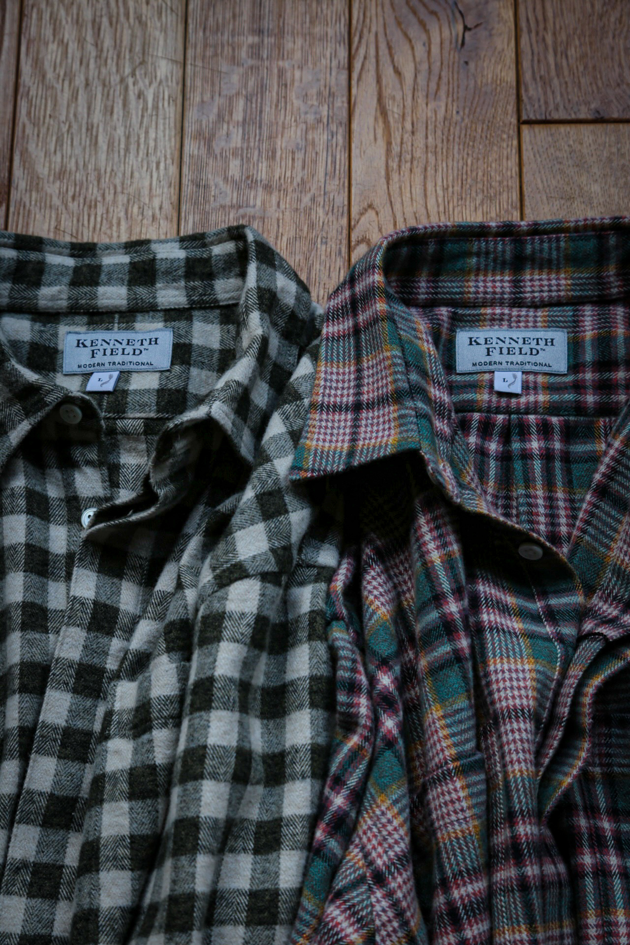 KENNETH FIELD 24AW / ROOMY SHIRTⅡ NEL CHECK | ARCH TOKYO