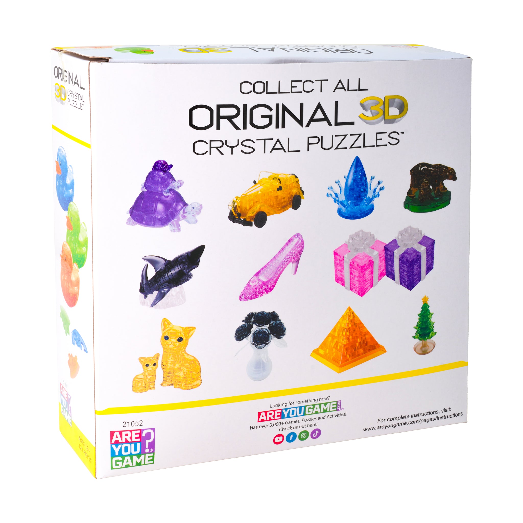 3D Crystal Puzzle - Deluxe Rubber Ducks (Neon Orange/Green/Blue