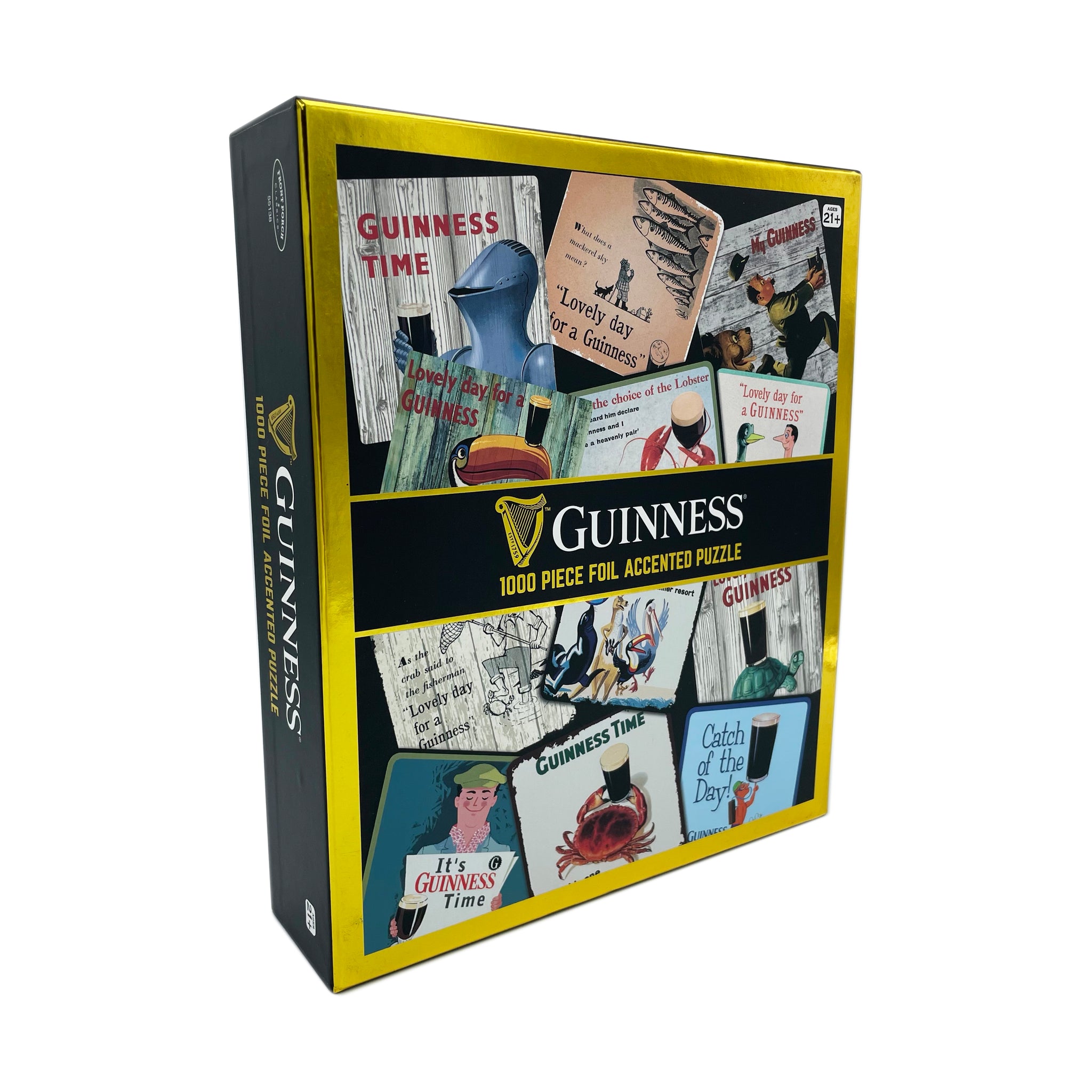 Guinness Foil Accented Puzzle - Coaster: 1000 Pcs | AreYouGame