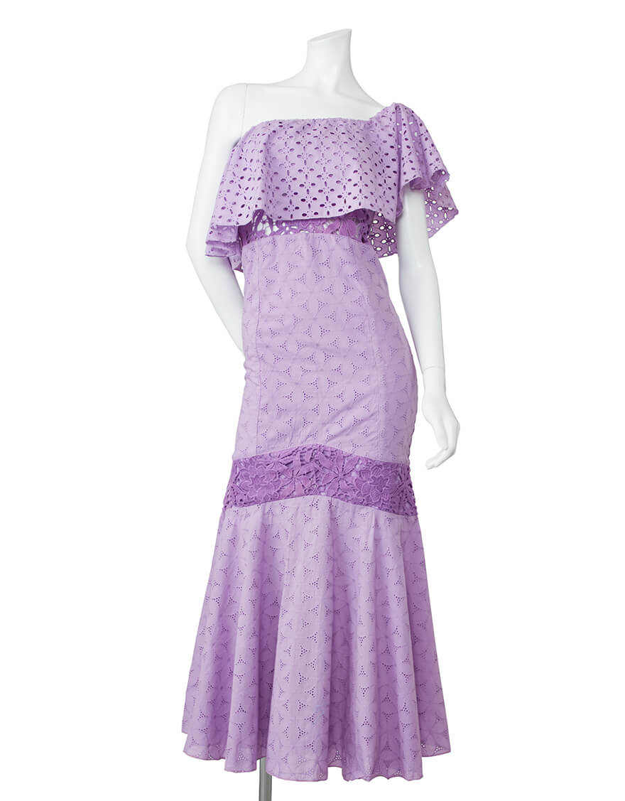 コットンレースマーメイドドレス（オーキッド） – 【公式】フラダンス