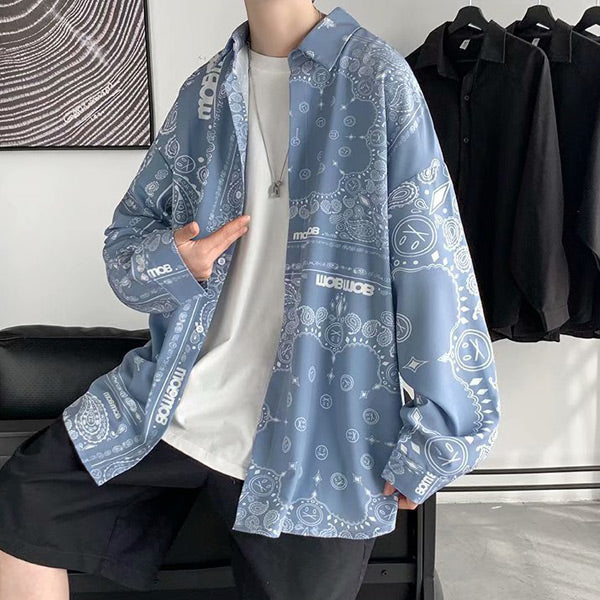 ペイズリーバンダナ柄長袖シャツ – ArrrT