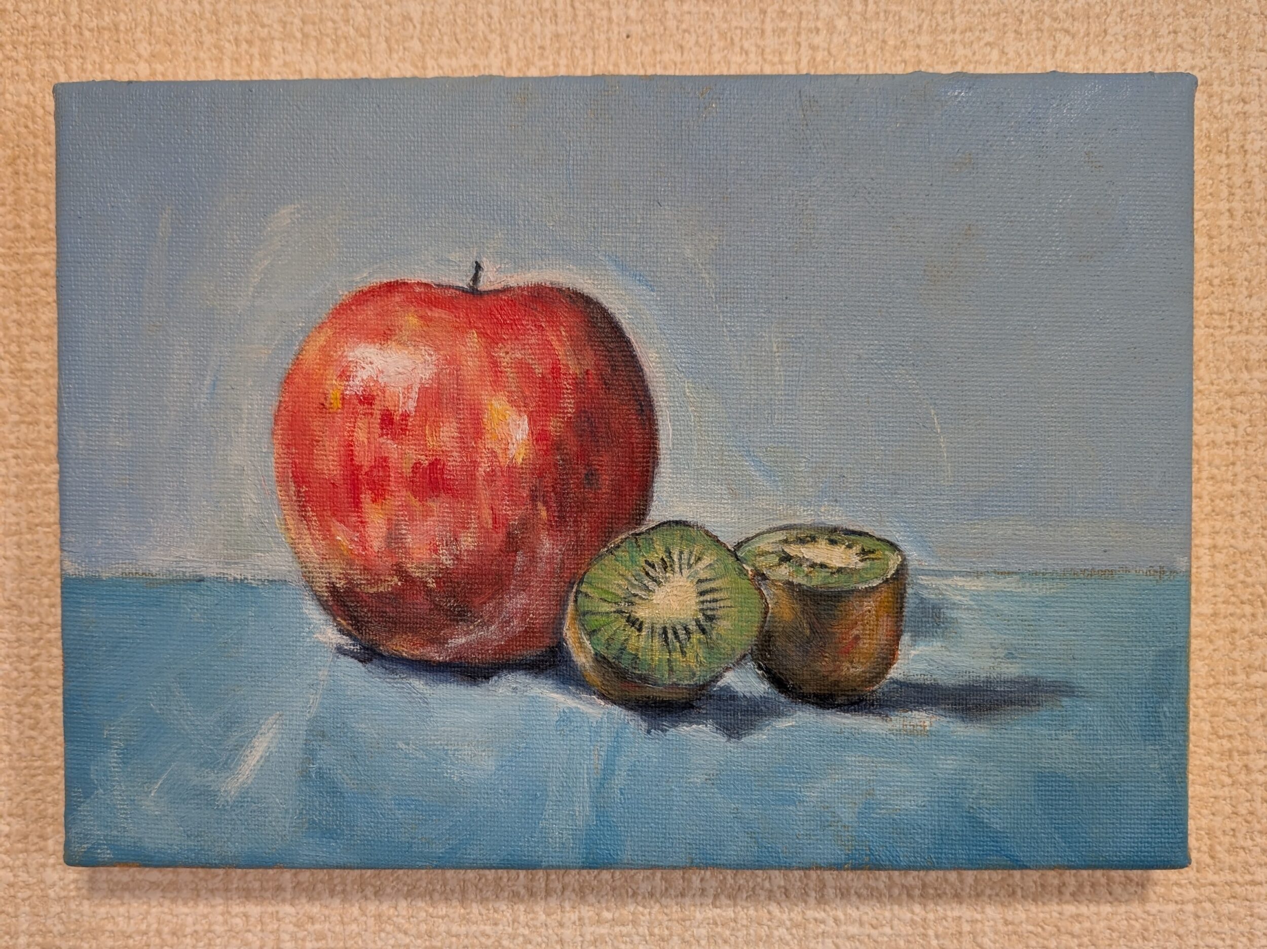 国産のりんごとキウイ（A Japan-made apple and a kiwi）』 | Libli-Art