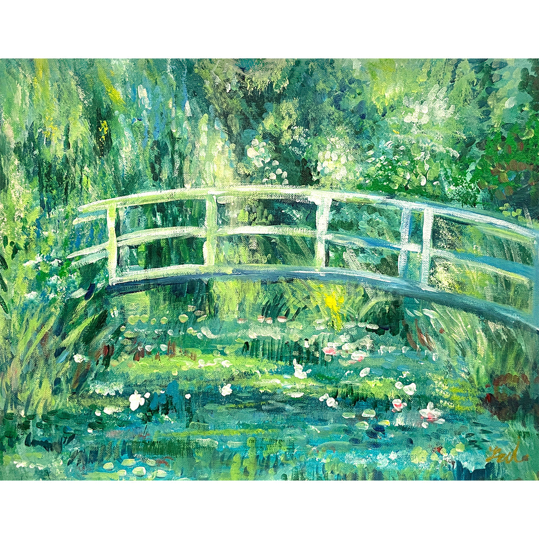 artwine.tokyo | 睡蓮の池と日本の橋