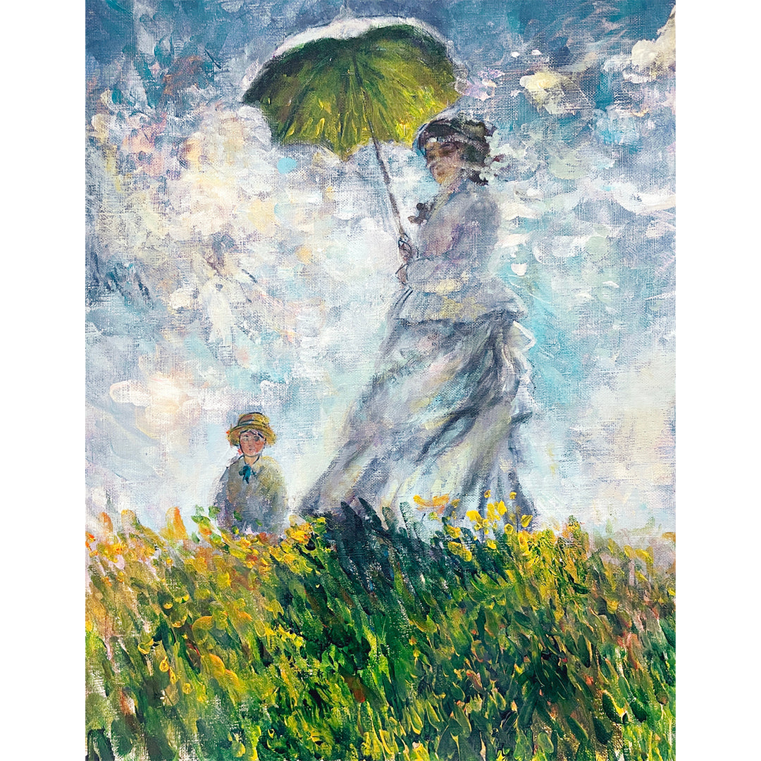 artwine.tokyo | クロード・モネ | 散歩、日傘をさす女性